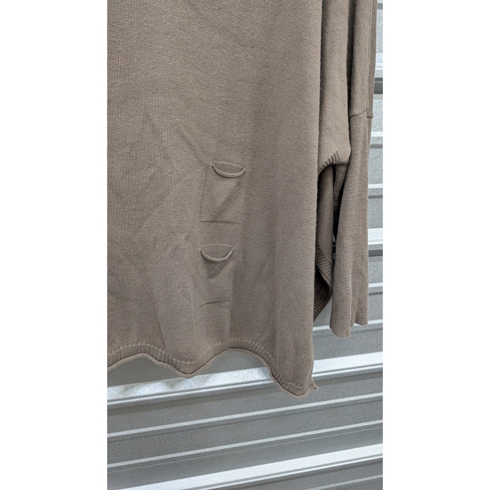 Mersea Catalina Sweater Hazelnut Brown Crew Neck Oversized Pocket Pullover- OS - Picture 6 of 7